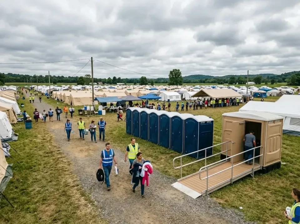 disaster-relief-camp-restrooms-010 — frequently asked questions, Dumpster & Portable Bathrooms Rental in Liberty, IN
